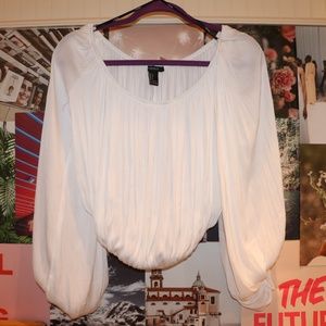 Flowy white off the shoulder